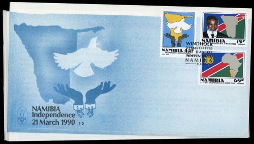1990, Namibia, 668-70 u.a., FDC