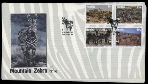 1991, Namibia, 702-05 u.a., FDC