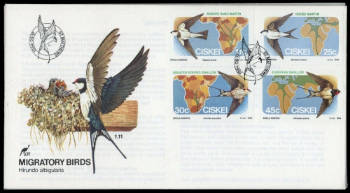 1984, Ciskei, 61-64 u.a., FDC
