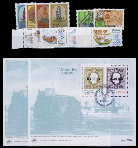 1980, Madeira, Bl. 1 u.a., **, gest.
