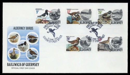 1984, Alderney, 13-17, FDC