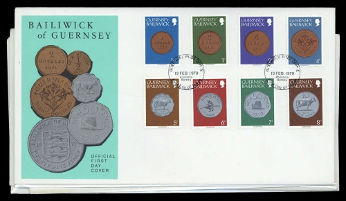 1971, Guernsey, 39-53 u.a., FDC