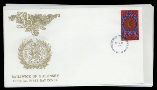 1980, Guernsey, 199-203 u.a, FDC
