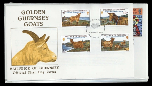 1971, Guernsey, 39-53 u.a., FDC