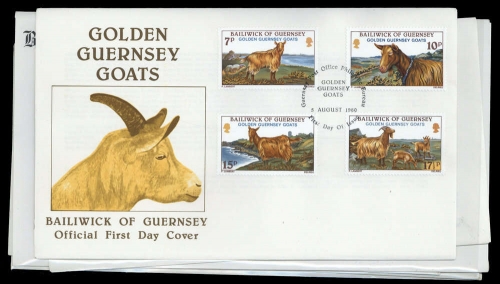 1971, Guernsey, 39-53 u.a., FDC
