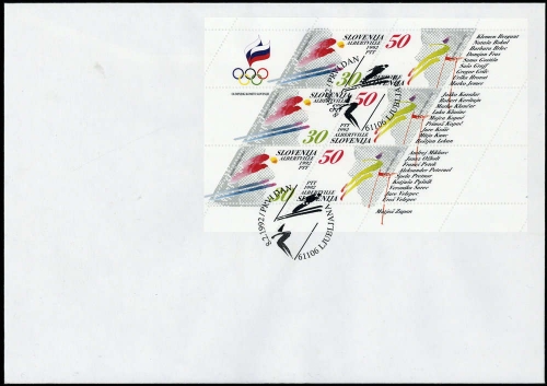 1992, Slowenien, 6-7 KB, FDC