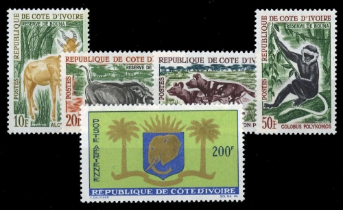 1963, Elfenbeinküste, 251-54 u.a., **