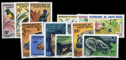 1965, Obervolta, 157-59 u.a., **