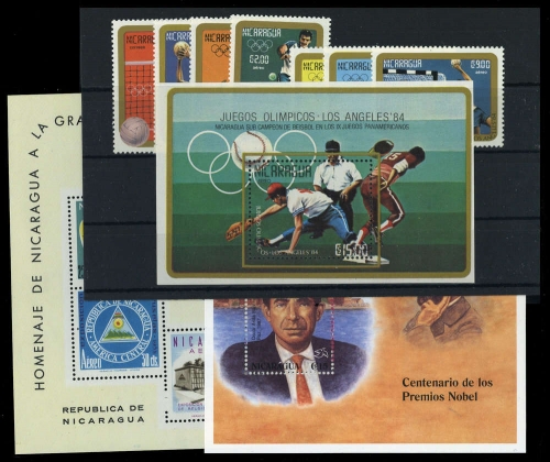 1958, Nicaragua, Bl. 45 u.a., **