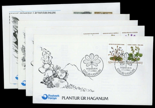 1978, Färöer, 36-38 u.a., FDC