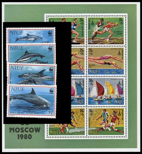 1980, Niue, Bl. 38 u.a., **