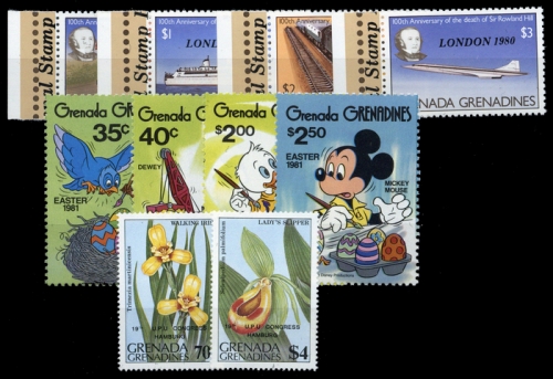 1980, Grenada Grenadines, 390-93 u.a., **
