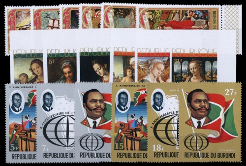 1971, Burundi, 750-55 u.a., **