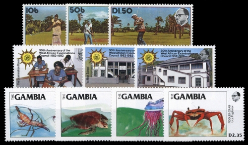 1976, Gambia, 323-25 u.a., **