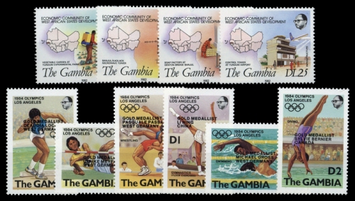 1982, Gambia, 449-52 u.a., **