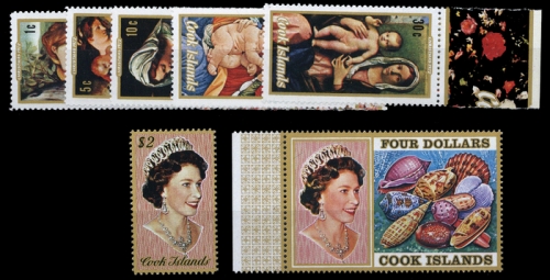 1972, Cook Inseln, 334-38 u.a., **