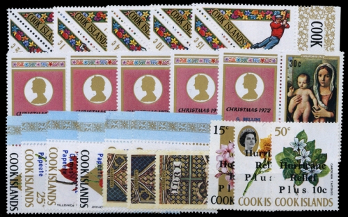 1969, Cook Inseln, 218-27 u.a., **