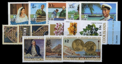 1971, Cook Inseln, 268-72 u.a., **