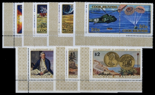 1972, Cook Inseln, 306-13 u.a., **