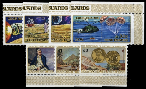 1972, Cook Inseln, 306-13 u.a., **