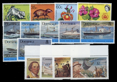 1972, Dominica, 337-40 u.a., **
