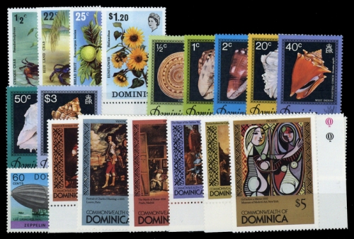 1973, Dominica, 368-71 u.a., **
