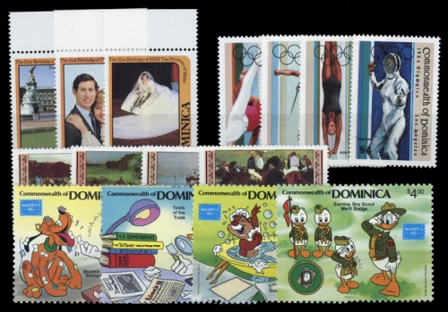 1982, Dominica, 787-89 u.a., **