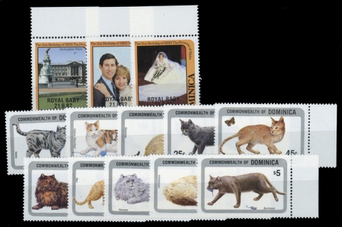 1982, Dominica, 796-98 u.a., **