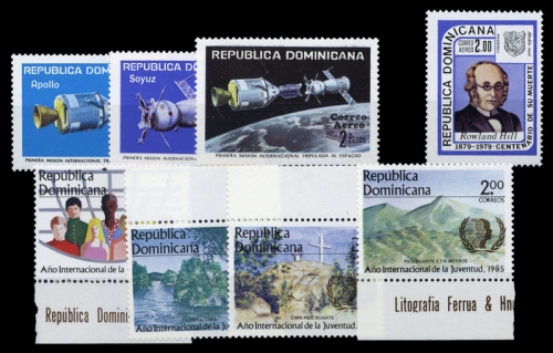 1975, Dominikanische Republik, 1093-95 u.a, **