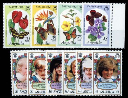 1982, Anguilla, 478-81 u.a., **