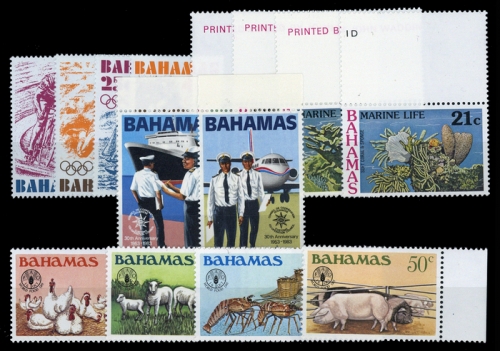 1976, Bahamas, 398-401 u.a, **