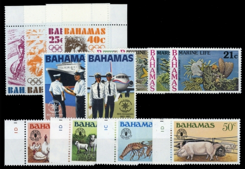 1976, Bahamas, 398-401 u.a, **