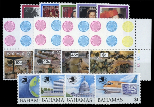 1986, Bahamas, 606-10 u.a., **