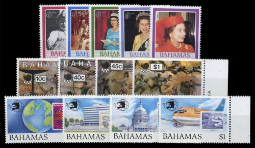 1986, Bahamas, 606-10 u.a., **