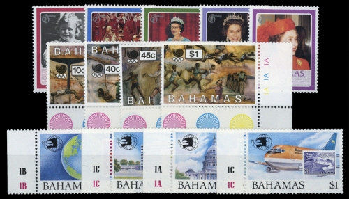 1986, Bahamas, 606-10 u.a., **