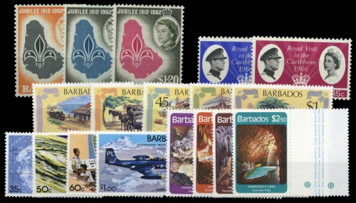1962, Barbados, 222-24 u.a., **