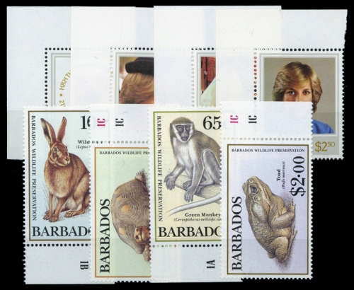 1982, Barbados, 562-65 u.a., **