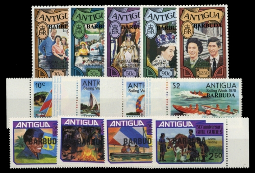 1977, Barbuda, 344-48 u.a., **