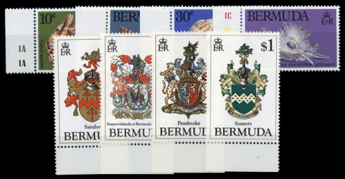 1982, Bermuda, 408-11 u.a., **
