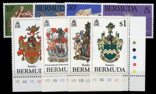 1982, Bermuda, 408-11 u.a., **