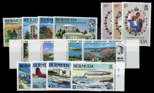 1970, Bermuda, 261-64 u.a., **