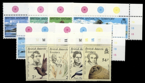 1983, Britische Gebiete in der Antarktis, 98-103 u.a., **