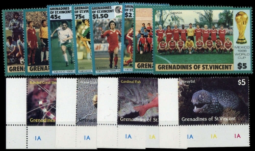 1986, St. Vincent Grenadinen, 483-90 u.a., **