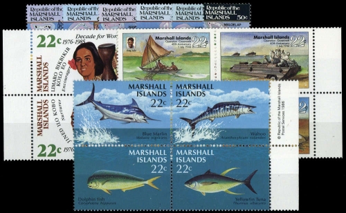 1985, Marshall Inseln, 40-45 u.a., **