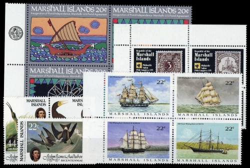 1984, Marshall Inseln, 1-4 u.a., **