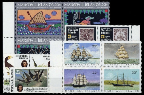 1984, Marshall Inseln, 1-4 u.a., **