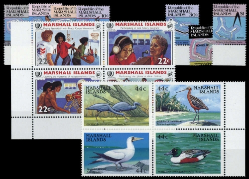 1984, Marshall Inseln, 5-10 u.a., **