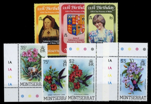 1982, Montserrat, 494-96 u.a., **