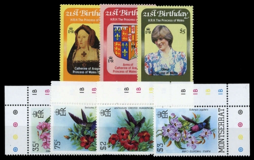 1982, Montserrat, 494-96 u.a., **