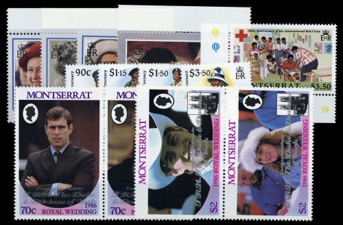 1986, Montserrat, 617-20 u.a., **